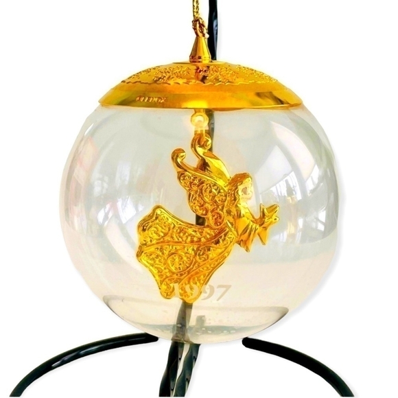 NIB LENOX Celestial Angel-Ball Crystal Christmas Ornament Holiday Decor - Picture 1 of 6